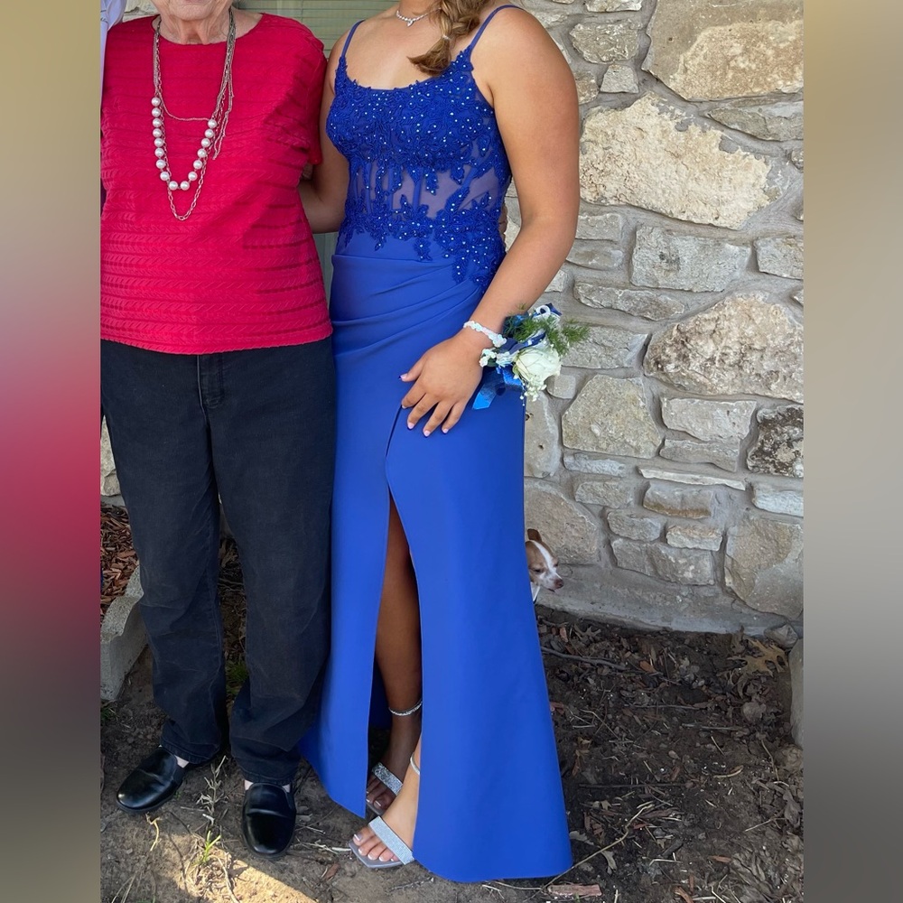 Elegant Blue Evening Dress